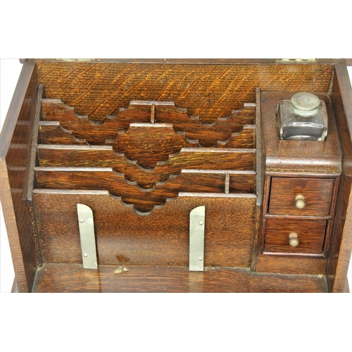 76 - INLAID WRITING BOX (Height 22cm, Length 34cm & Width 20cm)