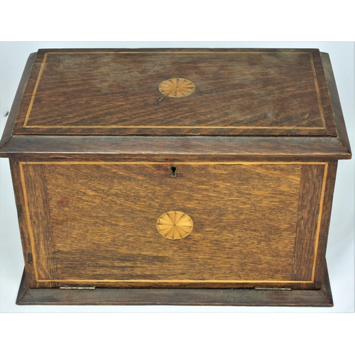 76 - INLAID WRITING BOX (Height 22cm, Length 34cm & Width 20cm)