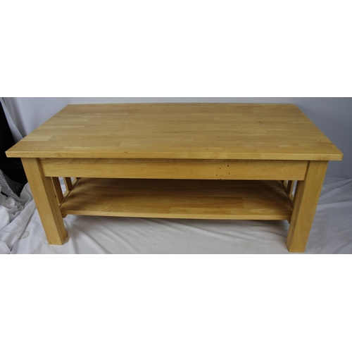 400 - COFFEE TABLE WITH UNDERSHELF & NEST COFFEE TABLES