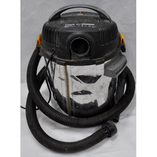 7 - TITAN WET/DRY VACCUM CLEANER - TESTED AND WORKING