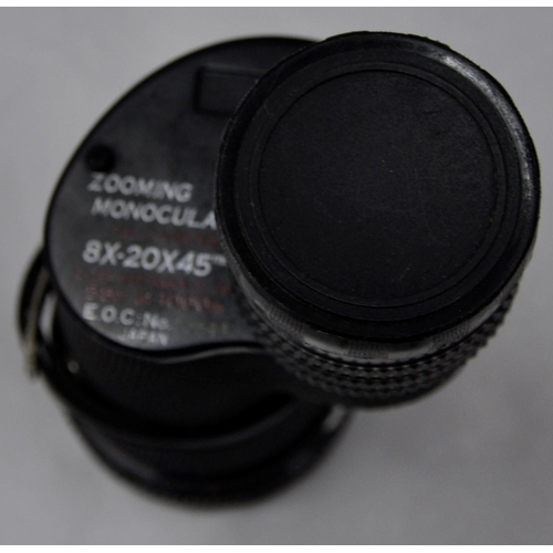 13 - KODAK PLAY VIDEO CAMERA - BUSHELL 16x52 MONOCULAR AND 8x-20 x 45mm MONOCULAR