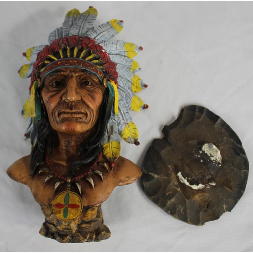 17 - 7 NATIVE AMERICAN FIGURES - 3 DAMAGED