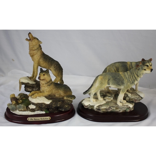 19 - VARIOUS ITEMS OF AFRICAN ART - LEONARDO COLLECTION AND JULIAN COLLETION WOLVES/DOGS ETC