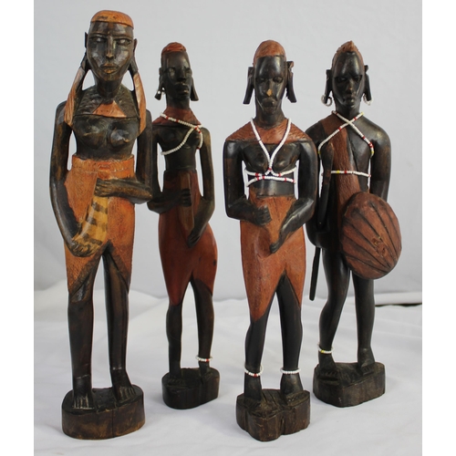 19 - VARIOUS ITEMS OF AFRICAN ART - LEONARDO COLLECTION AND JULIAN COLLETION WOLVES/DOGS ETC