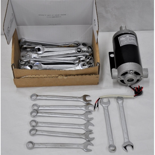 36 - BOX OF 50 SPANNERS & HEALTHMATE HSM8316-10 TREADMILL MOTOR