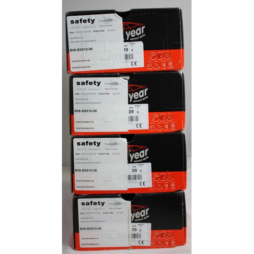 32 - 4 PAIRS JAL GROUP LIGHT YEAR SAFETY BOOTS (UK SIZE 6/39)