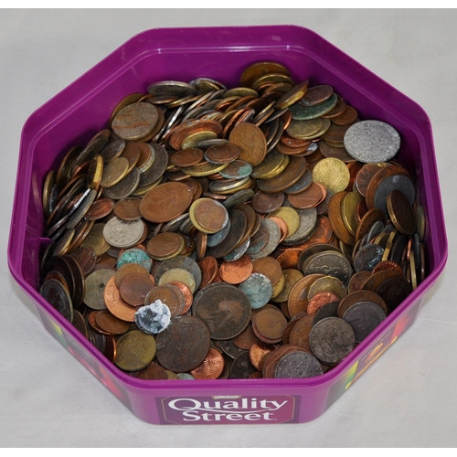 45 - TUB OF COINS