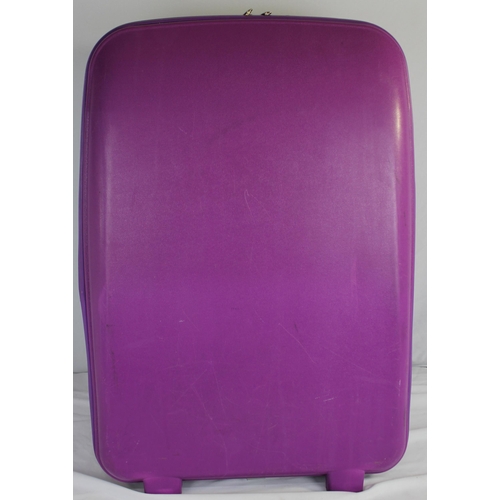 49 - PURPLE CHUBB HARDCASE SUITCASE