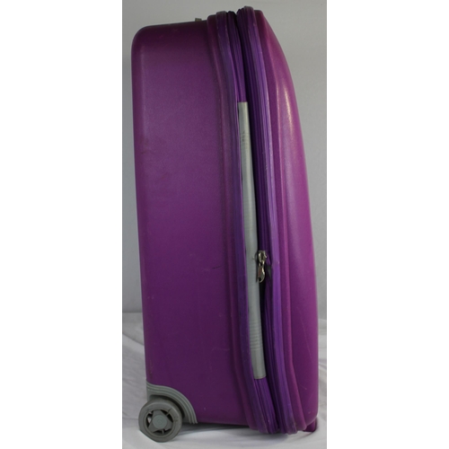 49 - PURPLE CHUBB HARDCASE SUITCASE