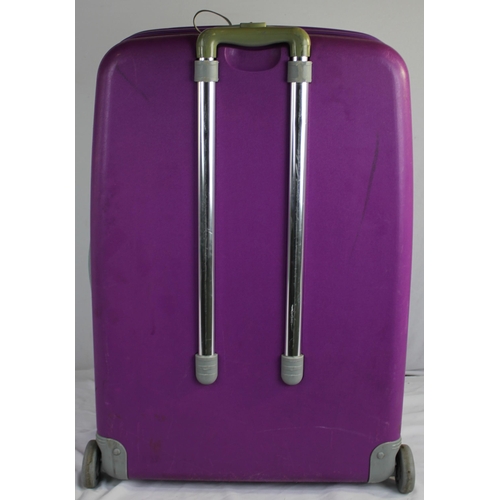 49 - PURPLE CHUBB HARDCASE SUITCASE
