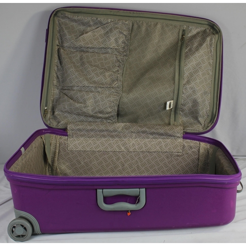 49 - PURPLE CHUBB HARDCASE SUITCASE