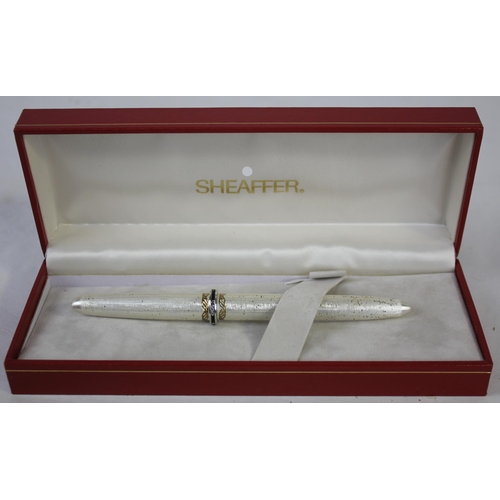 257 - SHEAFFER FOUNTAIN PEN IN PRESENTATION BOX, VARIOUS OLD GLASSES (SOME AT FAULT), OLD BOTTLE OPENER AN... 