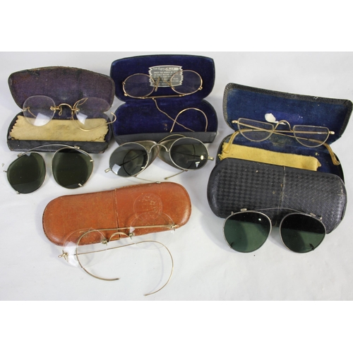 257 - SHEAFFER FOUNTAIN PEN IN PRESENTATION BOX, VARIOUS OLD GLASSES (SOME AT FAULT), OLD BOTTLE OPENER AN... 