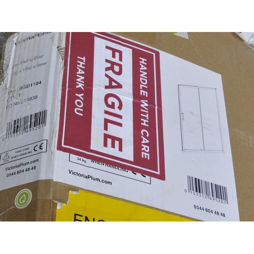 46 - AQUALUX SHOWER SURROUNDS SIDE PANEL 800m