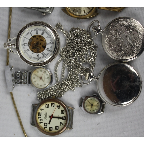 67 - 5 POCKET WATCHES ( SEKONDA & 4 NO NAME), NURSES SINDACO, PARK LANE CAR PENDANT WATCH, & 5 WA... 