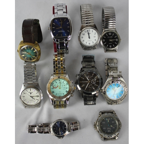 76 - 10 GENTS WATCHES: CONSTANT, QUEMEX, PULSAR, SEKONDA, PULLMAN, LAGMEEY 5308, LORUS, INGERSOLL, GIANI-... 
