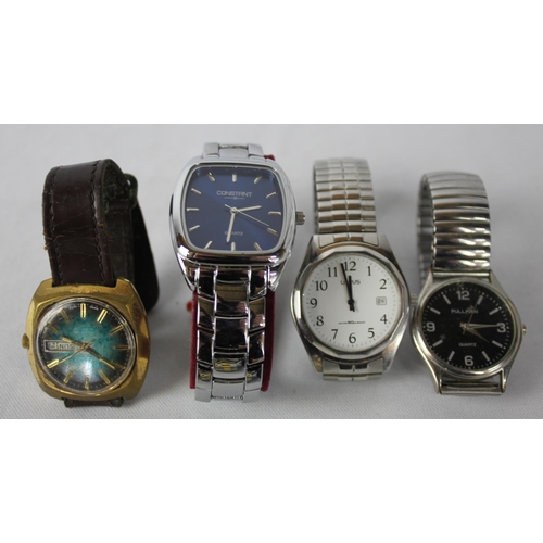 76 - 10 GENTS WATCHES: CONSTANT, QUEMEX, PULSAR, SEKONDA, PULLMAN, LAGMEEY 5308, LORUS, INGERSOLL, GIANI-... 