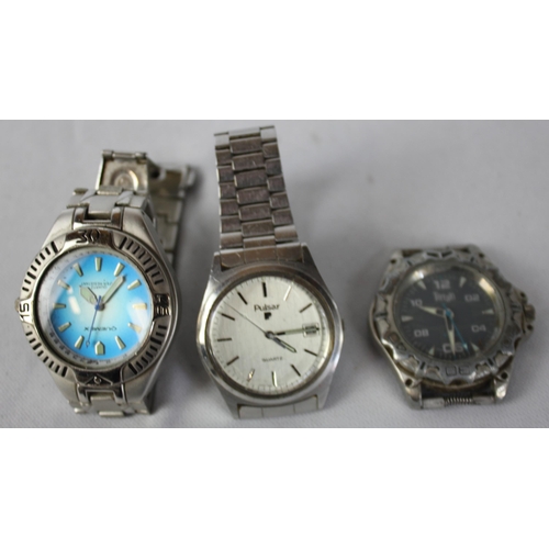 76 - 10 GENTS WATCHES: CONSTANT, QUEMEX, PULSAR, SEKONDA, PULLMAN, LAGMEEY 5308, LORUS, INGERSOLL, GIANI-... 