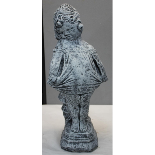 86 - 2 GARDEN ORNAMENTS - BOY AND GIRL