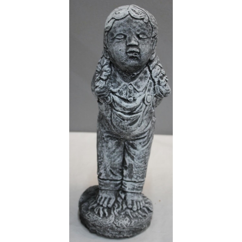 86 - 2 GARDEN ORNAMENTS - BOY AND GIRL