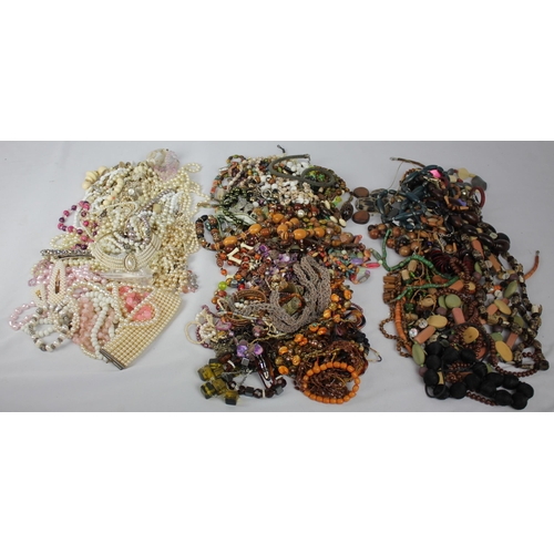91 - 3 BAGS COSTUME JEWELLERY