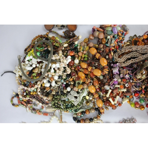 91 - 3 BAGS COSTUME JEWELLERY