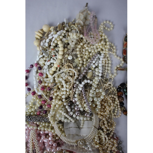 91 - 3 BAGS COSTUME JEWELLERY