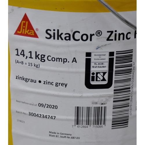 94 - 4 x SIKACOR ZINC R COMP A 14.1kg and 3 x SIKACOR ZINC R COMP B 0.9kg