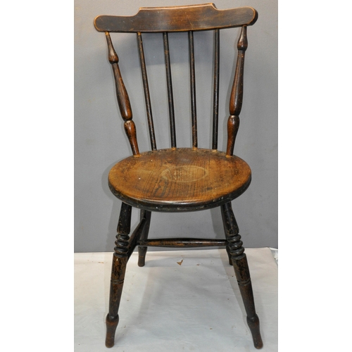 107 - KITCHEN CHAIR AND ARTS AND CRAFTS DINING CHAIR