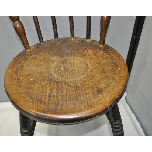 107 - KITCHEN CHAIR AND ARTS AND CRAFTS DINING CHAIR