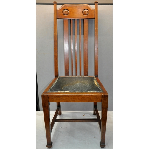 107 - KITCHEN CHAIR AND ARTS AND CRAFTS DINING CHAIR
