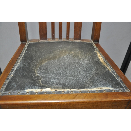 107 - KITCHEN CHAIR AND ARTS AND CRAFTS DINING CHAIR