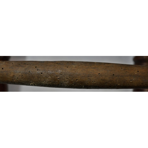 108 - 6 VARIOUS KITCHEN CHAIRS - SOME WORM AFFECTED