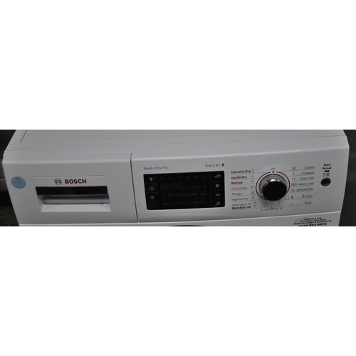 112 - BOSCH WASH AND DRY 7/4 SERIES 6 WASHING MACHINE - SOLD AS WORKING (CANNOT TEST HERE)