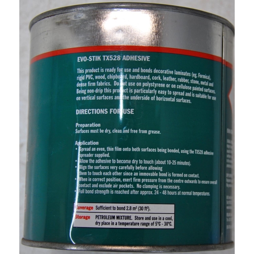 118 - 4 x EVO-STIK TX528 THIXOTROPIC CONTACT ADHESIVE