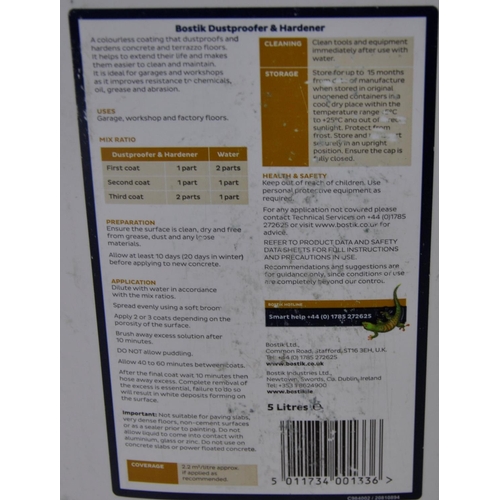 130 - EVERBUILD 201 PREMIUM MORTAR ADMIX 25L AND BOSTIK CEMENTONE DUSTPROOFER AND HARDENER 5L