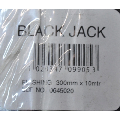 138 - 2 x EVERBUILD BLACK JACK SELF ADHESIVE FLASHING TAPE 300mm x 10 meters