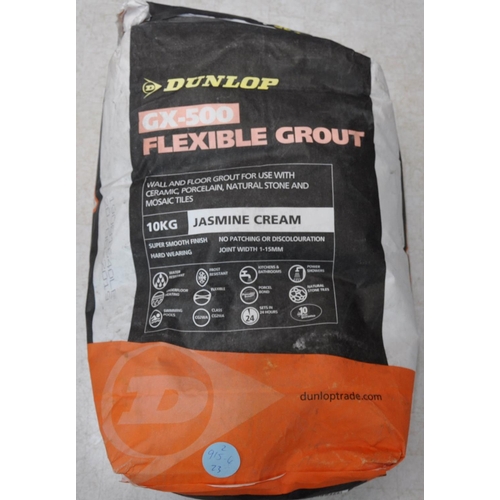 144 - DUNLOP G x-500 FLEXIBLE GROUT 10kg AND 12 SOUDAL SOUDAFLEX 36 FL FLOOR 600ml 06/21