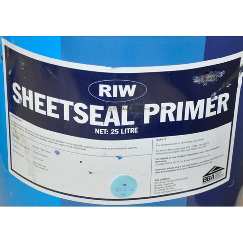 146 - RIW SHEETSEAL PRIMER 25L, VISQUEEN AXIOM UNISEAL LIQUID WATERPROOF 5.2kg