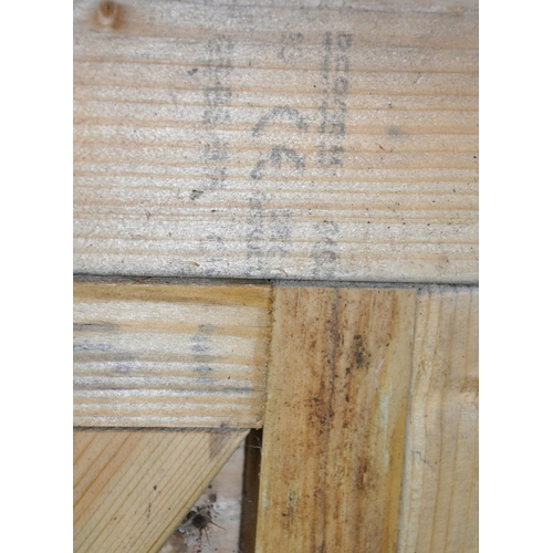 164 - PAIR OF TREATED PINE DRIVEWAY GATES - EACH GATE 6'4