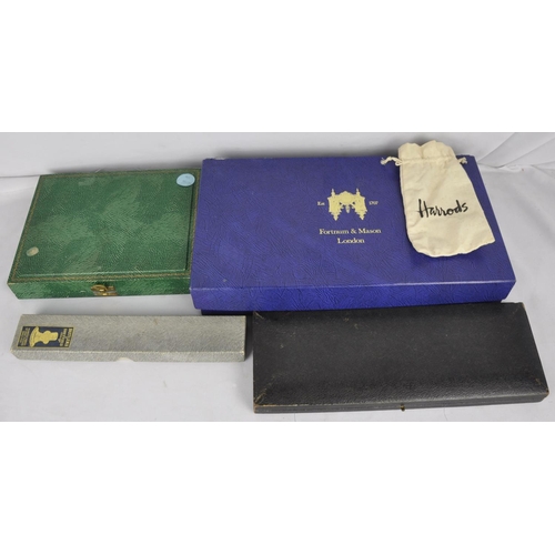 211 - MISC CUTLERY INCLUDING SERVING SET WITH SILVER COLLAR