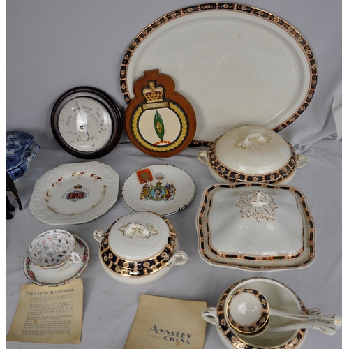 224 - MISCELLANEOUS ITEMS - CHINA, GLASS, BAROMETER, ETC