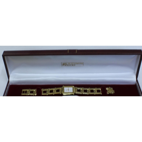 345 - LADIES AVON MARQUESITE WATCH, MARQUESITE BRACELET, ACCURIST WATCH AND 2 SEKONDA WATCHES