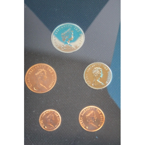 350 - 4 COMMEMORATIVE COIN SETS: PROOF COINAGE OF JERSEY 1981, THE COMPLETE SET OF ISLE OF MAN CROWN MINTE... 