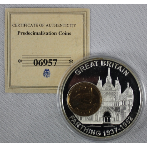 353 - 7 COMMEMORATIVE COINS: 3 of 'BRITISH BANKNOTE COIN SET' - THE &pound;1 BANKNOTE EMERGENCY WAR TIME I... 