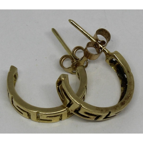 365 - PAIR OF EARRINGS MARKED 585 (2.4g)