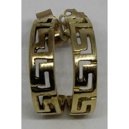 365 - PAIR OF EARRINGS MARKED 585 (2.4g)