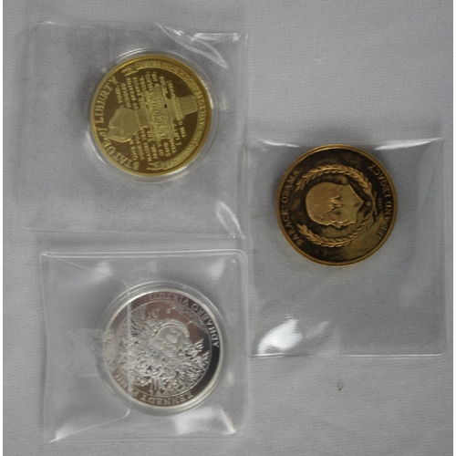 375 - 7 COMMEMORATIVE COINS: UNITED STATES OF AMERICA 'LIBERTY' 20 DOLLARS 1933, BARACK OBAMA 'THE AUDACIT... 