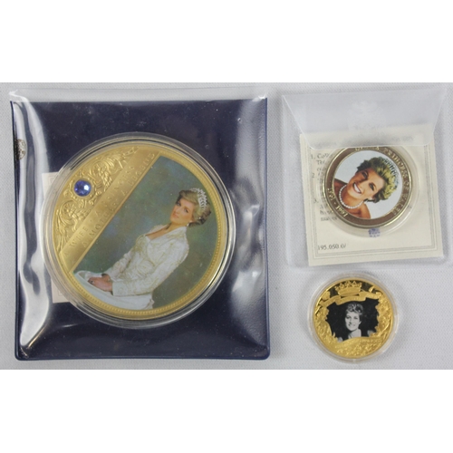 379 - 5 COMEMMORATIVE COINS: 100th ANNIVERSARY OF THE TITANIC WHITE STAR LINE, CONCORD 'LAST FLIGHT DERNIE... 