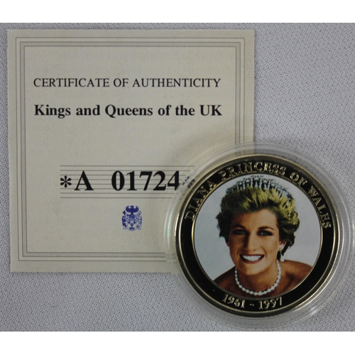 379 - 5 COMEMMORATIVE COINS: 100th ANNIVERSARY OF THE TITANIC WHITE STAR LINE, CONCORD 'LAST FLIGHT DERNIE... 